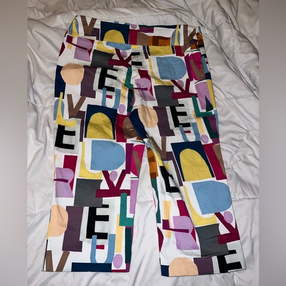 Lisette Multi Color Crop Pants • Graphic • Colorful • Size 12 - Picture 4 of 4
